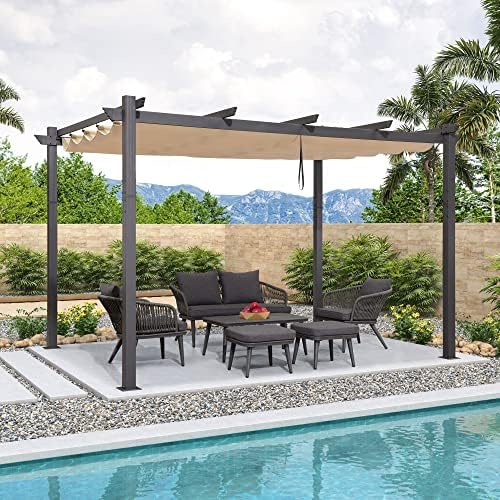 Pergola ogrodowa wysuwana 3x4 metry