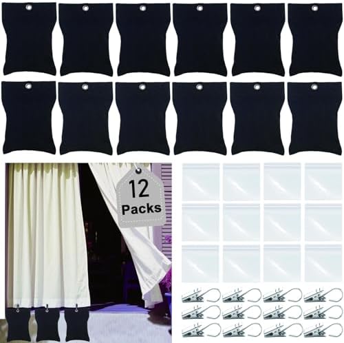 Czarne ciężarki na kurtyny plenerowe