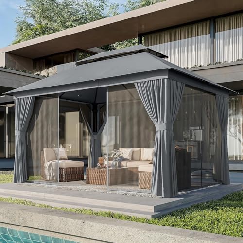 Metalowa altana z siatkami