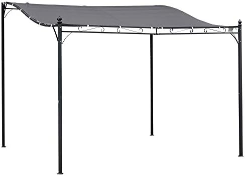 Stalowa altana kwadratowa 3x3 m