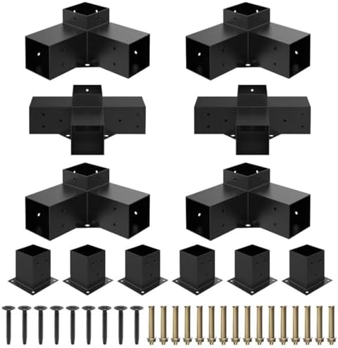 Zestaw uchwytów stalowych do pergoli