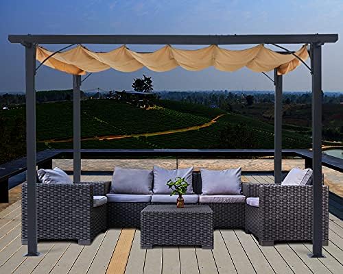 Altana tarasowa z daszkiem 3,3x3,3 m