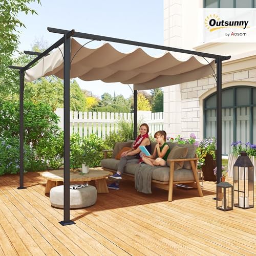 Altana patio z rozsuwanym dachem 3x3 m