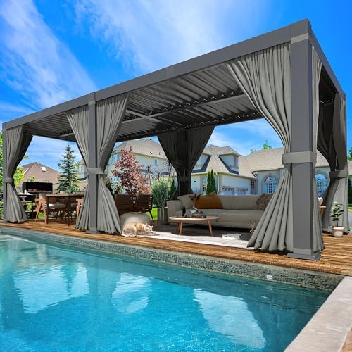 Aluminiowa pergola z regulowanym dachem