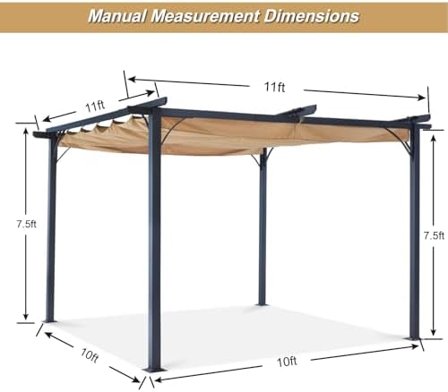 Altana tarasowa z daszkiem 3,3x3,3 m